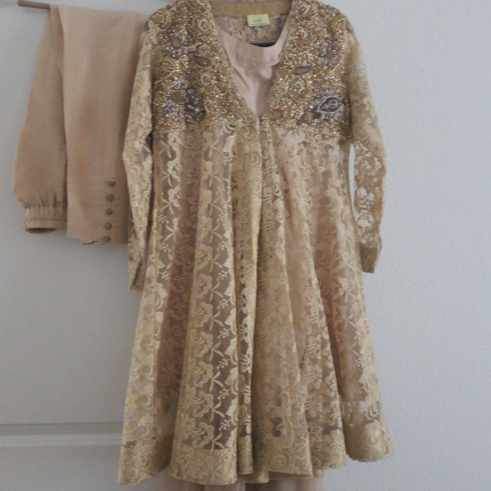 3 piece Ansab formal designer pakistani outfit